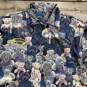 Vintage 1987 Teddy Bear Embroidered Jacket Size 3